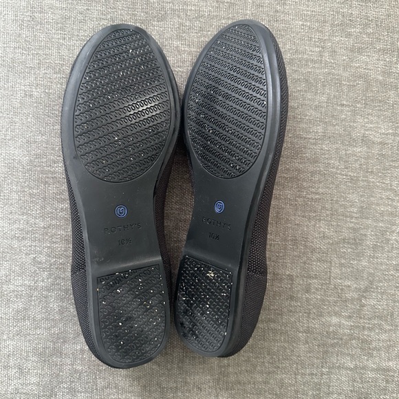 Rothy’s The Flat Black Blue Knit Ballet Flats Shoes Size 10.5 - Picture 5 of 8